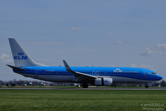 KLM Boeing 737 800 PH BXE Landing shows visible shape, texture, and color contrast. - image from year 2026 #002