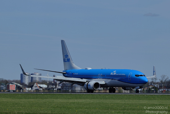 KLM Boeing 737 800 PH HSE Landing shows visible shape, texture, and color contrast. - image from year 2026 #002