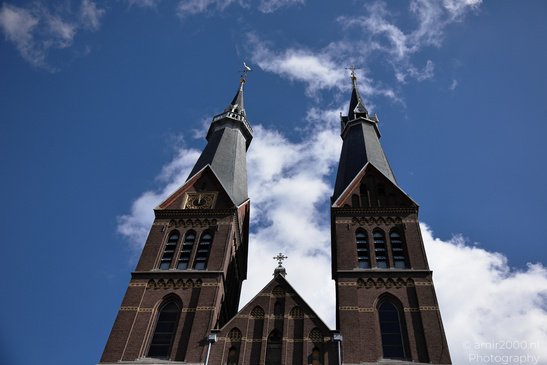 Twin towers on the building in Amsterdam, Netherlands. - image from year 2026 #002