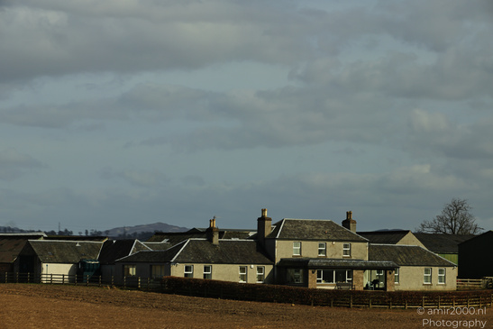 A rural village with a mix of modern and traditional houses under an overcast sky. - image from year 2026 #018