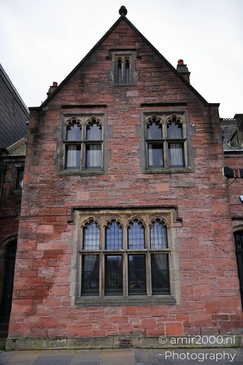 Scottish City Inverness a historic building with red brick walls and ornate windows. - image from year 2026 #033