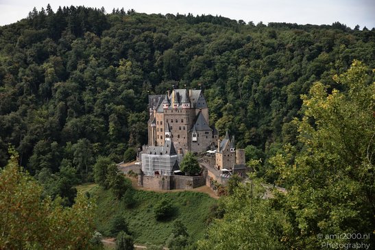 A medieval castle perched on a hill surrounded by lush greenery in Rhineland Palatinate, Germany. - image from year 2026 #002