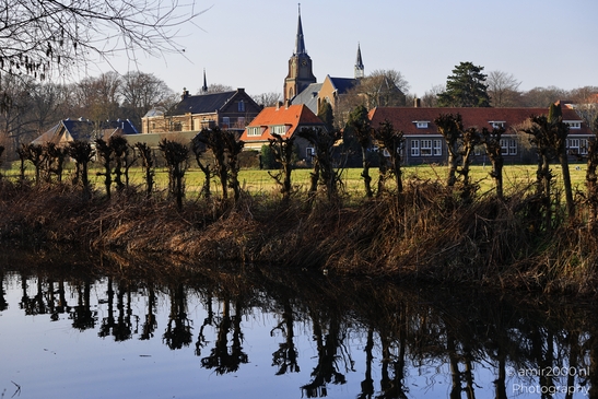 Canals waterways beside water reflection in Overveen, Netherlands from the primary angle. image from year 2026 #1
