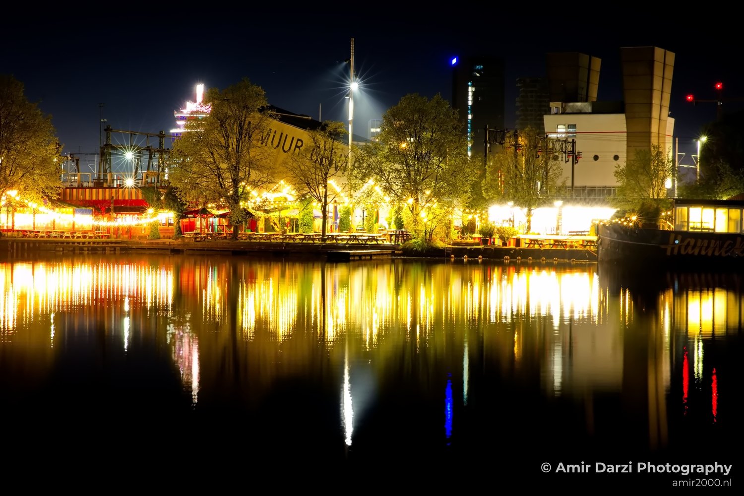 Night Amsterdam centrum canals cityscape long exposure Netherlands in Amsterdam Netherlands Photo 25