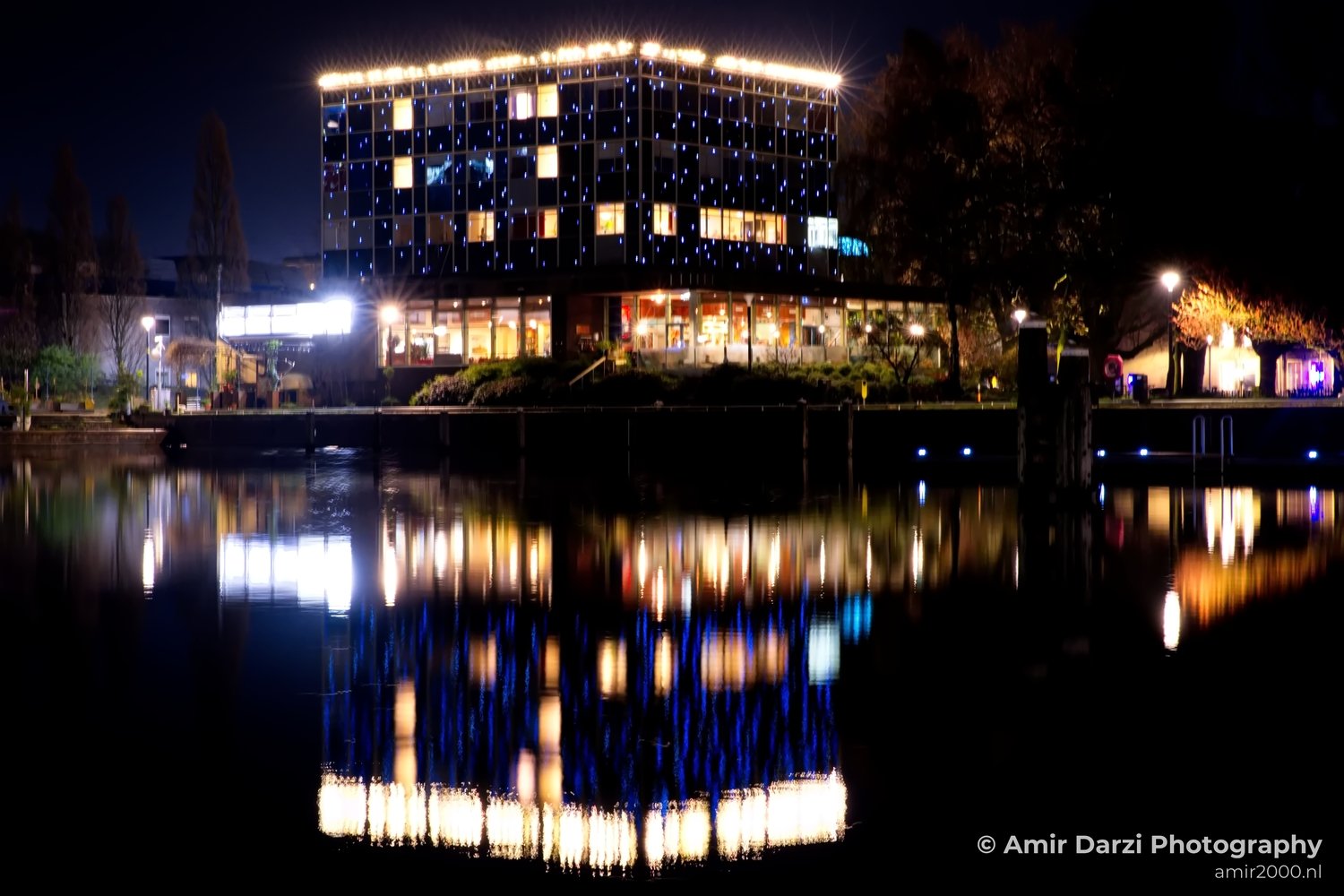 Night Amsterdam centrum canals cityscape long exposure Netherlands in Amsterdam Netherlands Photo 34