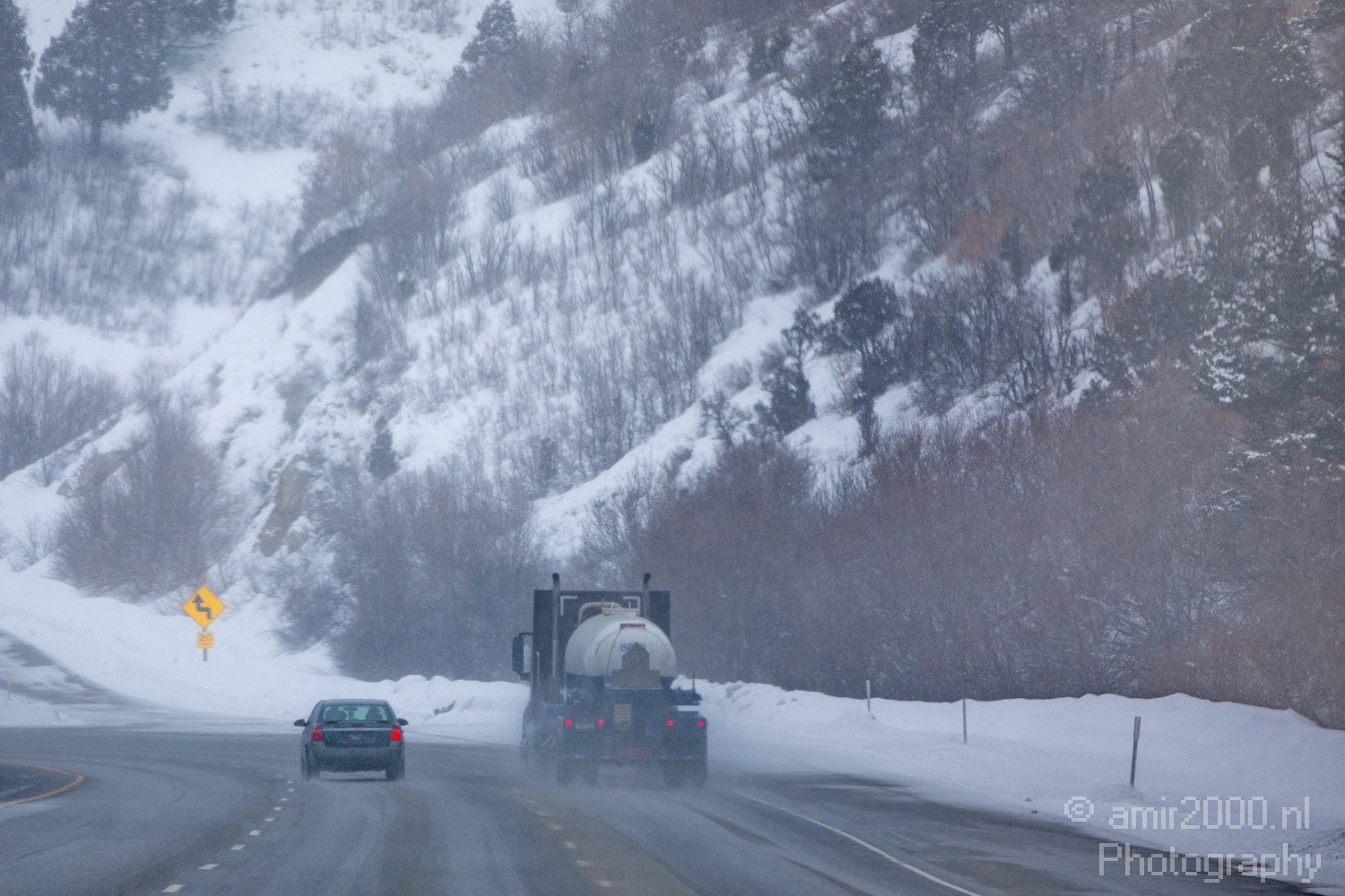 On the Road transportation Trip USA Scene in Road Trip Transportation USA from road scene series Photo 2